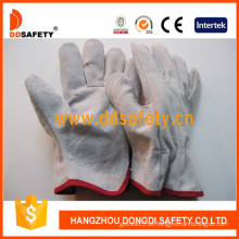 Kuh Split Leder Fahrer Winter Handschuh Sicherheits Handschuhe (DLD310)